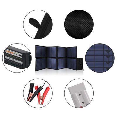 Pannelli solari pieghevoli monocristallini da 120 W con supporto perfetto per il campeggio all'aperto