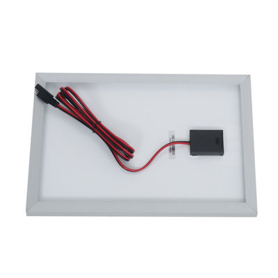 Pannello solare mono 10W compatto e leggero per la ricarica di piccoli dispositivi e batterie 12V