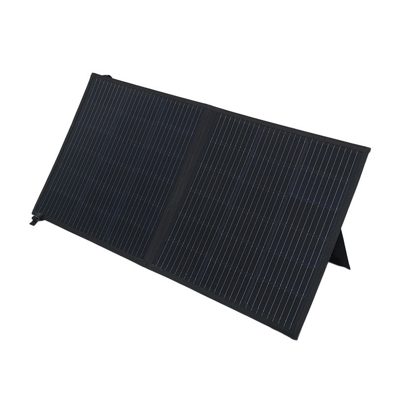 Cella solare Cella monocristallina Blu Coperta solare portatile da 100 W con supporto per campeggio